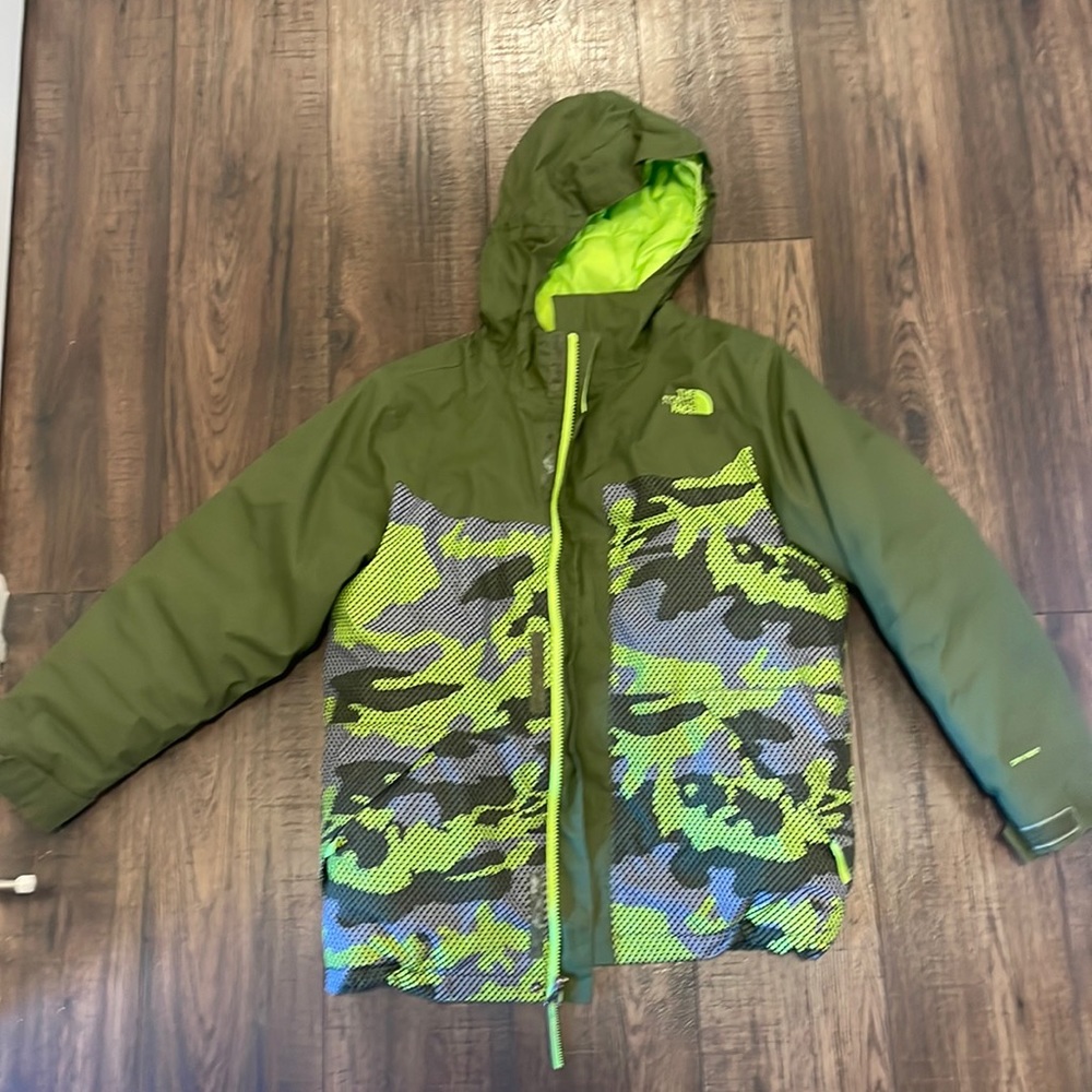 Youth Camo North Face winter jacket.